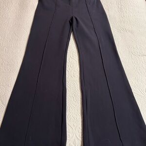 SPANX Navy High Waisted Perfect Fit PONTE Wide Leg Flare XL TALL
